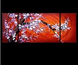 Abstract Art Chinese Cherry Blossom Feng Shui Oil Paintings