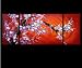 Abstract Art Chinese Cherry Blossom Feng Shui Oil Paintings