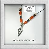 Odin's Spear Head Viking Pendant Beaded Necklace - British Hand-crafted and Presented in a Gift Box.