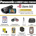 Panasonic HDC-TM300 32GB Full HD Camcorder With 8GB Accessory Package Includes 4HR Battery & Charger, 8GB Memory, Filter Kit, Case, Tripod + More