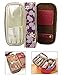 JAVOedge Purple Cherry Blossom Double Sided Cosmetic Toiletry and Jewelry Bag Travel Organizer (8