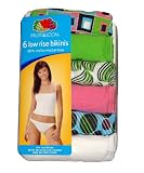 Fruit Of The Loom Ladies Assorted Low-rise Cotton Bikini Panty - 6 Pack