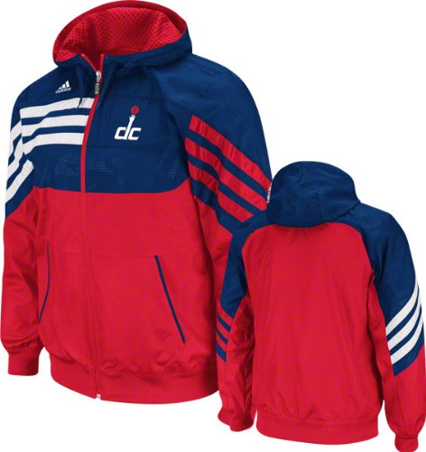 Washington Wizards Blue 2011-2012 On-Court Pre-Game Hooded Jacket