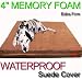 4" Thick 100% Orthopedic Waterproof Memory Foam Pad Dog Pet Bed - Extra Large,$149.99