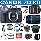 Canon EOS 7D Digital Camera + Canon 18-55 Zoom Lens + Canon 75-300 Telephot ....