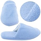 Light Blue Slip On Slippers for Women