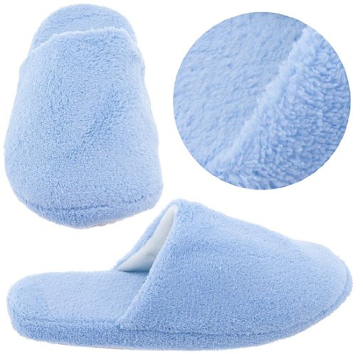 Light Blue Slip On Slippers for Women