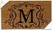 Monogram Coir Doormat Insert - M