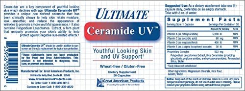 Ultimate Ceramide UV, One Bottle, Youthful Looking Skin and UV Support, Anti-Wrinkle Support Supplement