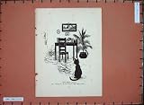 Louis Wain Animals Cat Litter House Table Chair House