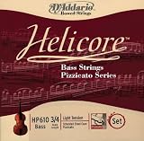 D'Addario HP610 Helicore Pizzicato 3/4 Size Double Bass Light String Set