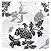 Floral Rime I by James Nocito. ART PRINT Canvas Rolled.. 20.00 inches width by 20.00 inches height. Highest Quality Art Poster Print