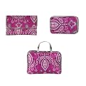 Pink Paisley Cosmetic Bag Collection