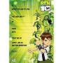 Ben 10 Party Invitations - 20 Ben 10 Party Invites with envelopes