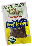 Farmers Market Organic Original Beef Jerky, 3-Ounce Packages (Pack of 5)