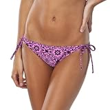 Xhilaration® Juniors Side Tie Swim Bottom - Pink/Black