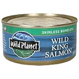 Wild Planet Boneless Skinless Wild King Salmon, 6-Ounce Can (Pack of 3)