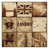 Travel London 1 by Nick Biscardi. Size 12.00 X 12.00 Art Poster Print travel to england Travel London 1 by Nick Biscardi. Size 12.00 X 12.00 Art Poster Print