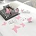 Gefii Mariposa Appear in Gossip Girl 12pcs/Pack 3D Decorative Butterflies Removable Wall Art Stickers Wedding Decor (Pink)