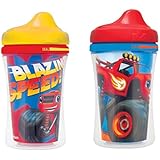 Gerber Graduates Nickelodeon Blaze & The Monster Machines Insulated Hard Spout Sippy Cup, 2-Pack