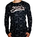 SMET Christian Audigier Ed Hardy Mens Platinum Thermal Long Sleeve Tee T-Shirt