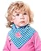 Zippy Fun Baby and Toddler Bandana Bib - Absorbent 100% Cotton Front Drool Bibs with Adjustable Snaps (4 Pack Gift Set) Cool Girls