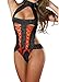 AnHua Womens Sexy Perspective Nightwear Sleepwear Lingerie Set Lace Lingerie for Sex, Black, One Size