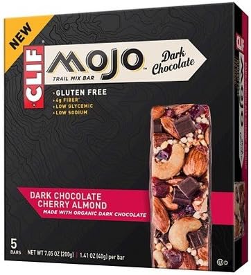 Cliff Mojo Trail Mix Bar, Dark Chocolate Cherry Almond, 7.05 oz