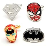 Superhero Cufflinks Gift Set of Four