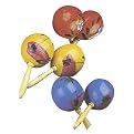 Genuine Gourd Maracas - 3 Pairs (7")