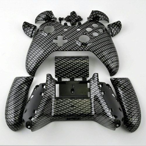 XBOX One Custom Hydro Dipped Black Silver Carbon Fiber Replacement Housing Shell Kits with Buttons For Controller XBOX One Custom Hydro Dipped Black Silver Carbon Fiber Replacement Housing Shell Kits with Buttons For Controller
