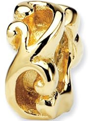 Reflection Beads 14kt Yellow Gold Scroll No. 1 Bali Bead