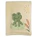 Tiddliwinks Froggie Embroidered Boa Blanket
