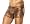 Male Power Leopard print boxer briefs with comfortable stretch fit, Large