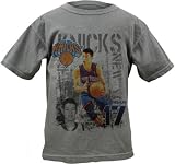 Jeremy Lin New York Knicks Youth Caged Pigment Dyed T-Shirt
