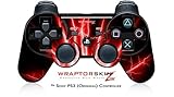Sony PS3 Controller Skin Lightning Red
