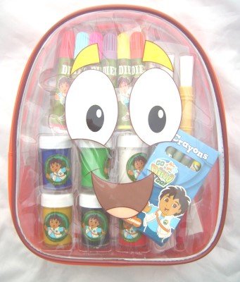 Childrens Toyshop  Toys : Go Diego Go Art Filled Backpack