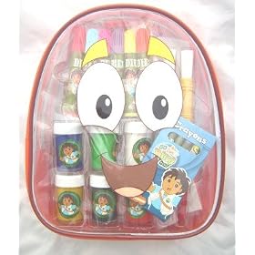 Go Diego Go Art Filled Backpack