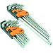 Rolson Tools 40389 18pc Hex Key Set With Rack