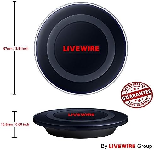 PREMIUM Wireless Charger with FREE IPHONE RECEIVER for 5s/5c(worth $9.99) compatible with Samsung Galaxy S6,S7,S6 Edge,S7 Edge,Note,Nokia,Sharp,Google,Nexus,LG,HTC and all Qi-enabled devices