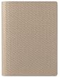 Woven Embossed Leather Journal, Ruled Pages, 5x7", Beige