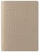 Woven Embossed Leather Journal, Ruled Pages, 5x7", Beige