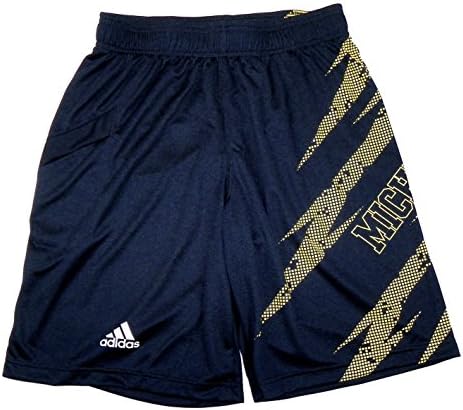 adidas Michigan Wolverines Mens Aftershock Fashion Shorts (2XL)