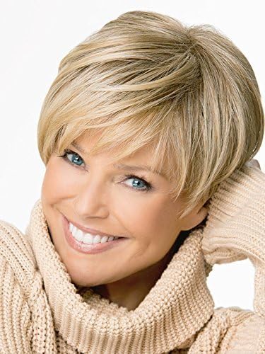 Magic Wig World Classical Trendy Short Cropped Blonde&amp;Brown Ombre Synthenic Wig Hairstyle by short wigs