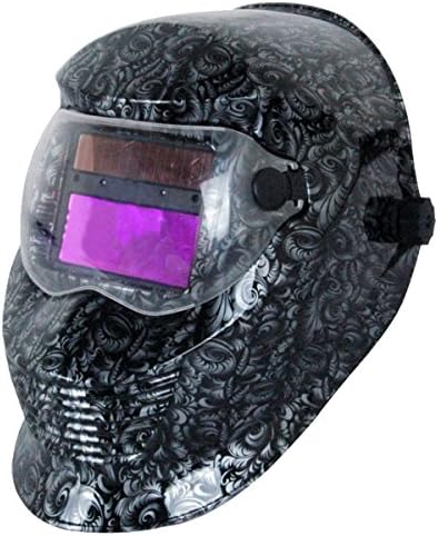 JEXONA Solar Power Auto Darkening Welding Helment 9002 Color Blue Flower