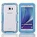 vcloo Galaxy Note 5 Waterproof Case, 20ft Full Sealed Galaxy Note 5 Waterproof Case, Dust Proof, Snow Proof, Shock Proof Case, Heavy Duty Protective Carrying Cover Case for Galaxy Note 5(Blue)