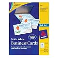 250-cards 2x3.5 White Inkjet Business Cards
