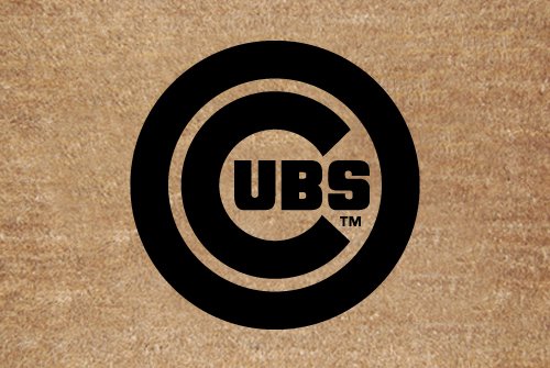MLB Chicago Cubs Flocked Door Mat