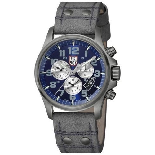 Luminox Men's 1843 Stainless-Steel Plated Analog Stainless-Steel Bezel Watch