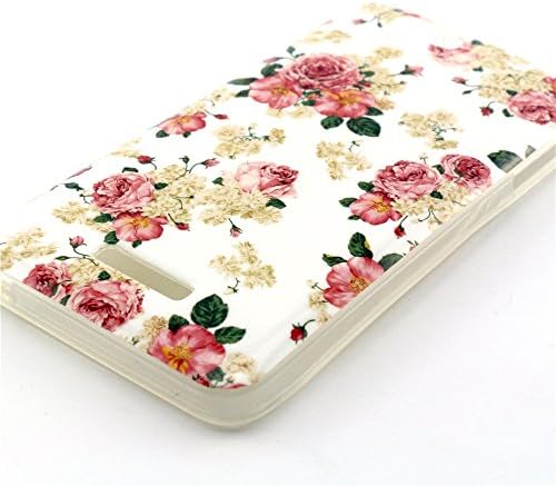 Wiko Rainbow Case, Style Hybrid Fancy Colorful Pattern Hard Soft Silicone Back Case Cover Fit for Wiko Rainbow (Rose)